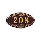 Aspireカスタマイズされたアクリル家ホテルオフィスサイン、アドレス番号Plaque Sign, 4 " L x 7 " w One size LD0011D_D