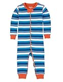 Hatley ハットレイ 男の子 ブルーオレンジストライプ カバーオールパジャマ 75cm ~ 80cm 、12-18M(74-79cm) マルチカラー 綿100% DR5STRI327