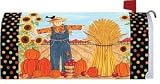 Mailbox Makeover- Polka Dot Scarecrow - Decorative Magnetic Mailbox Cover [並行輸入品]