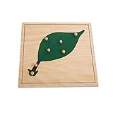 Montessori Nature Materials Leaf Puzzle for Early Preschool Learning Toy [並行輸入品]