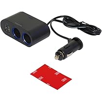 Amazon.co.jp: KEIYO USB ツインソケット DCソケット シガー