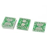 uxcell アダプタープレート　SMT SSOP14　0.65mm-SOP14 1.27mm　両面DIP PCBアダプタプレート　１０個セット