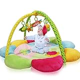 0-3歳のベビーフィットネスラックの子供たちは、クリーンマットゲームの毛布のベビーベッドのおもちゃの高品質の布クリーンで簡単に開発脳の早期教育のおもちゃを運ぶ