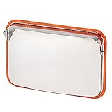 ホップ ステンレス製 カーブミラー ガレージミラー 角型48.5cm×37.5cm HPS-角50 オレンジ 日本製