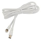 uxcell　TV RFケーブル　マット銀色　白い　雄へ雄