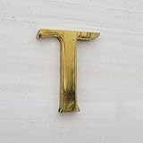 真鍮　大文字　 アルファベット　ゴールド　23mm (T)