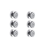Homedec®Brass Construction Round Body Sprays Massage Spa Body Jets for Concealed Shower,packed of 6p