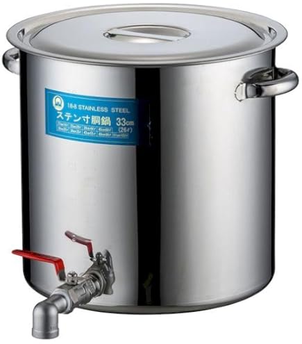 Amazon｜EBM モリブデンジII 半寸胴鍋(目盛付)27cm 蓋無｜寸胴鍋