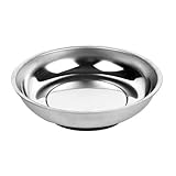 AMPRO T73405 6-Inch Stainless Steel Magnetic Tray Round [並行輸入品]