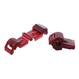 AIRIC 100pcs Nylon T-Tap Wire Splice Connector Red Tap In Quick Splice Self-stripping 22-18 Gauge El