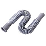 Xiton 流し排水栓ホース 流し台用ホース 下水管 配管?排水用備品 耐劣化 防臭 防虫 調節可能 88cm