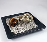 超開運！財宝ZAKZAK（ザクザク）セット【タイガーアイ＋パイライト＋水晶チップス＋陶器製受け...