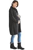 greenleafbaby マタニティ ワンピース 厚手 プルオーバー チュニック ゆったり スタイル レディース (M, ブラック)