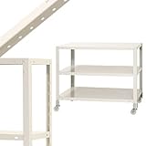 スマートラック NSTRK-154 幅80×奥行30×高さ64.5cm 3段 ホワイト 80㎏/全