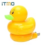 ラズtipa – LEDナイトライト110 V 220 V Cartoon Duckライトfor Children自動スマートライトコントロール0.1 W寝室壁ソケットランプ( 1個、ランダム色)
