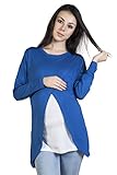 Blush 9 Maternity SHIRT レディース US サイズ: M カラー: ブルー