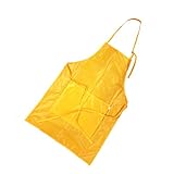 【ノーブランド 品】エプロン　子供　ベーキング　キッチン　防水　防油　かわいい　アクセサリー　全8色　 - イエロー