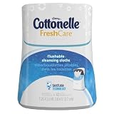 Cottonelle Fresh Care Flushable Moist Wipes Upright Dispenser, 42 Count (Pack of 10) by Cottonelle [