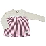 2018年 春物 UZULAND ウズランド 天竺 ストライプ切替 長袖Ｔシャツ ピンク◇95cm