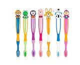 [SET] ポンポンポロロ 幼児歯ブラシセット7p 子ども用ハブラシ パティ・ ルフィ エディ [並行輸入品]
