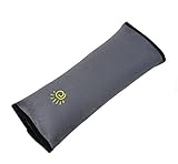 クェルサ（Crusar）ふかふかシートベルトパッド　シートベルトカバー シートベルト枕　子供安眠用柔らかい枕　首への負担を軽減　車内泊 車中泊 旅行　グレー [並行輸入品]