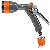 Gardena 8121 Classic Four Pattern Garden Spray Garden Hose Nozzle With Quick Connect [並行輸入品]