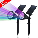Aityvert Solar landscape Spotlight 200 Lumens 180° Adjustable Waterproof Outdoor Landscape Lights wi