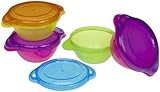 Munchkin Click Lock Toddler Bowls - Girl - 4 ct [並行輸入品]