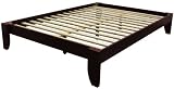 Epic Furnishings Copenhagen All Wood Platform Bed Frame, King, Mahogany [並行輸入品]