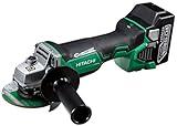 HiKOKI(旧日立工機) 18V コードレスディスクグラインダ 充電式 砥石径100mm パドルスイッチ 6.0Ahリチウムイオン電池・急速充電器・ケース付 G18DBBAL(LYPK)(L)