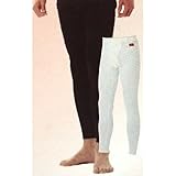 ブレスサーモ やわらかストレッチ 男性用 ロングパンツ Mサイズ ブラック 三冨D