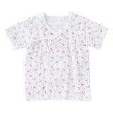 (チャックル) chuckle ベビープリントガーゼ短肌着【1枚売り】 ピンク 50-60cm P6739-00-20