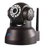 EYE SIGHT ES-IP609IW Indoor Pan Tilt MJPEG Surveillance P2P IP Camera (Black) [並行輸入品]
