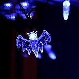Xcellent Global Battery Powered 20 LED Blue Bat String Lights Bat Lights For DIY Halloween Decoratio