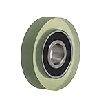 uxcell ベアリングプーリー ローラーホイール PUコーティングボール クリア 6mmx22mmx5mm