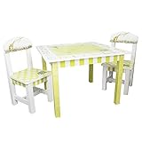 Fantasy Fields - Alphabet Thematic Hand Crafted Kids Wooden Table and 2 Chairs Set |?Imagination Ins