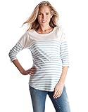Seraphine セラフィン マタニティトップ Jillian Stripe ストライプコットンナーシングマタニティトップ UKサイズ6 ブルー×ホワイト