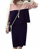 (マーシェル) Marshel マタニティ セットアップ レディース ニット 産前 産後 長く使える 妊婦服 ピンク XL