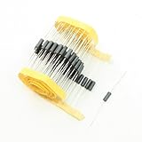 uxcell フェライトビーズ　軸方向リード円筒　黒リード　１００件セット