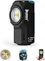 WUBEN(ウーベン) X0 ミニライト(X0騎士灯) Knight EDC ライト ミニ懐中電灯 1100ルーメン 175°大光面 LED ECL ライト 高輝度 超軽量 超小型 超強力 懐中電灯 フラッドライト ハンディライト フラッシュライト プログラミングモード コンパクトライト SOS ストロボモード メモリー機能 7つモード 実用点灯130時間 Type-C充電 テールマグネット式 かいちゅうでんとう USB充電式 PSE認証済 IP68防水 P9 LED素子 アルミ合金製 アウトドア用ハンディライト 作業 防災 防犯 応急手当品 (黒色)