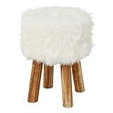 可愛い アニマル柄 フェイクファー スツール コンパクトサイズ 【うさちゃん 】