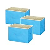 カラーボックス 収納ボックス 3個セット 縦置き 横型 ブルー 幅38×奥行26×高さ26cm GK3826-3BL