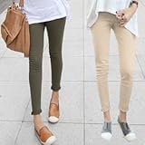 4色展開 マタニティ スキニー パンツ【30000101798】 (M, ネイビー)