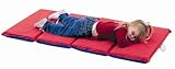 High School Rest Mat (4 Section 24 x 48 x 1 - Red and Blue in 10 Pack) by Children's Factory