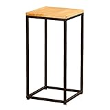 レトロな金属の花の棚屋内と屋外の花のスタンドソリッドウッドパネルラック1階の植物の花のフレーム居間装飾的な花のスタンド (サイズ さいず : S s)