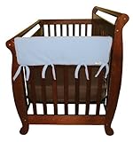 Trend Lab Fleece CribWrap Rail Covers for Crib Sides (Set of 2), Blue, Wide by Trend Lab [並行輸入品]
