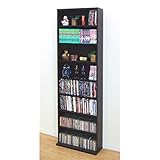 インテリア 家具 便利 おしゃれ 文庫書棚/本棚 幅60cm×奥行22cm×高さ180cm 木製 ブラウン 【組立】