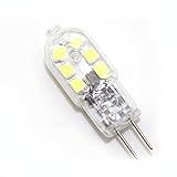 Reelco 6-Pack G4 LED Bi-Pin base Light Bulb 2Watt Mini Lamps AC DC 12V Warm White 2700k-3000k Jc10 B