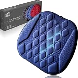 Relieve.Amis 車シートクッション 3D体圧分散GELパッド ゲルクッション 車 座布団 カーシートクッション 運転席 通気性 (プレミアムブラック)
