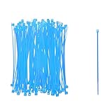 Dovewill 全6色　100本入りセット　 プラスチックケーブル　ナイロン結束バンド　1.9x150mm - ブルー